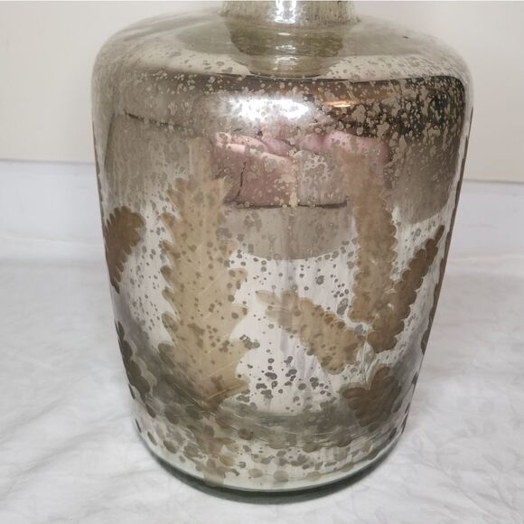 Large mercury glass jug bottle - Picture 3 of 8